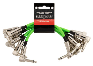 Strukture 6 inch Patch Cable 6pk, Neon Green