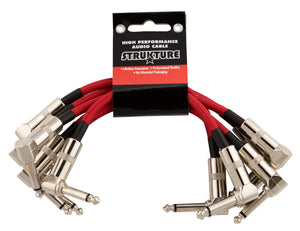 Strukture 6 inch Patch Cable 6pk, Red