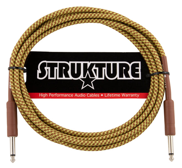 Strukture Instrument Cable - Vintage Tweed, 10ft