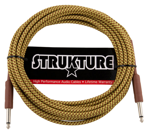 Strukture Instrument Cable - Vintage Tweed, 18.6ft